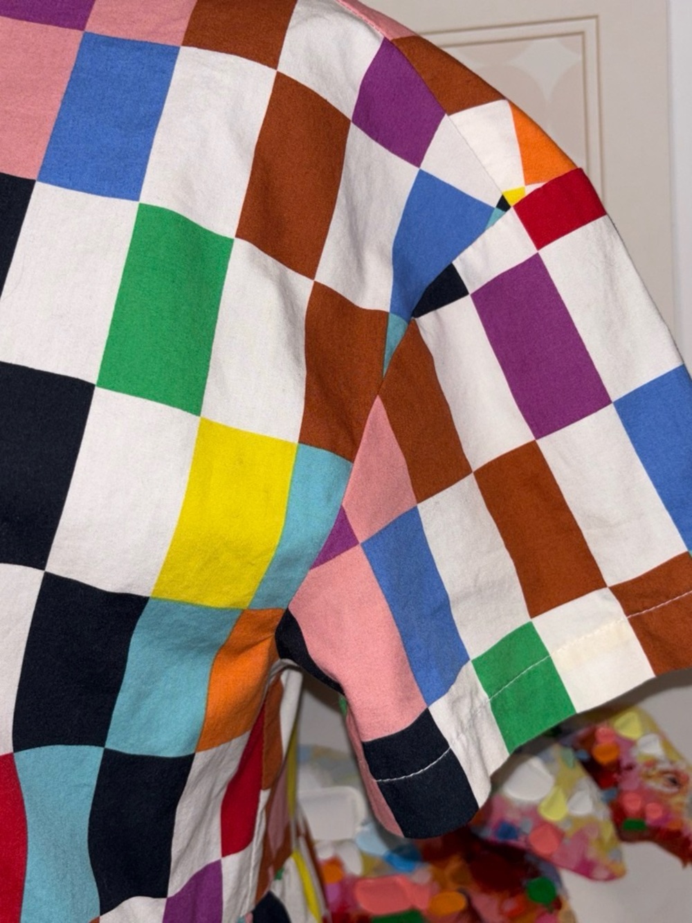 Target Multicolor Checkerboard Mini Dress - Picture 2 of 4